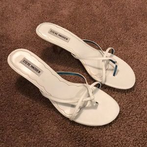 White Sandals with 2 1/2 inch Heel
